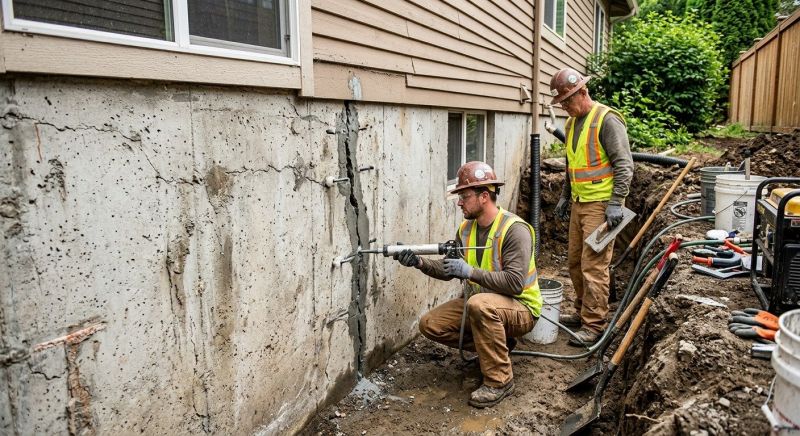Basement Crack Repair in Greenville, SC